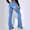 Hochelastische Micro-Flare Jeans: Schlankmachende und vielseitige Hosen mit geradem Bein