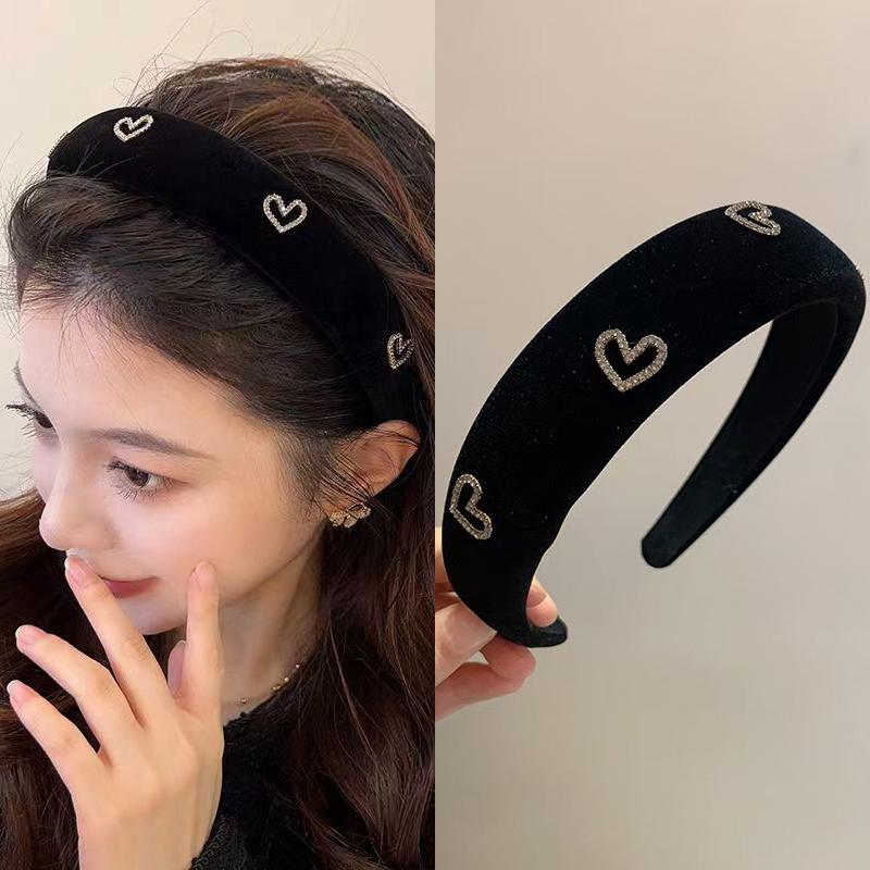 Velvet Headband Female Face Wash Minimalistic Hairhoop Advanced Daily Headhoop Hair Accessories