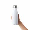 Gowell Mug Bottle, Stylish Bottle-Shaped Rocket Thermos Stainless Steel Bottle, Direct Drinking, Vacuum Insulated, Hot & Cold Insulated, 420ml, Silver