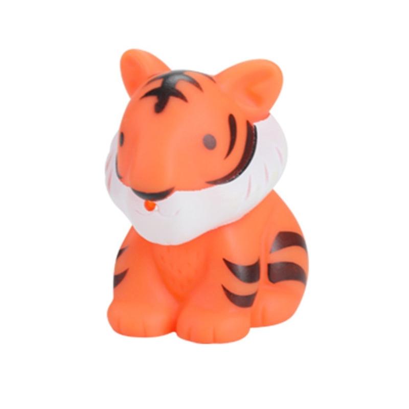 Rubber Cartoon Animal Baby Bath Toy Floating Squeeze Animal Water Squirting Toy With Sprays Design For Toddler Bathing