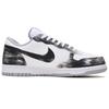 Nike Große Abriebfeste Atmungsaktive Low-Top Skateboard-Schuhe Herren Schwarz Weiß 355152-106(Team804-)