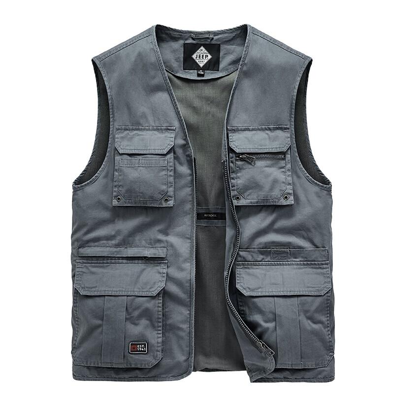 JEEP SPIRIT Men s Outdoor Multi-Pocket Mesh Vest XL