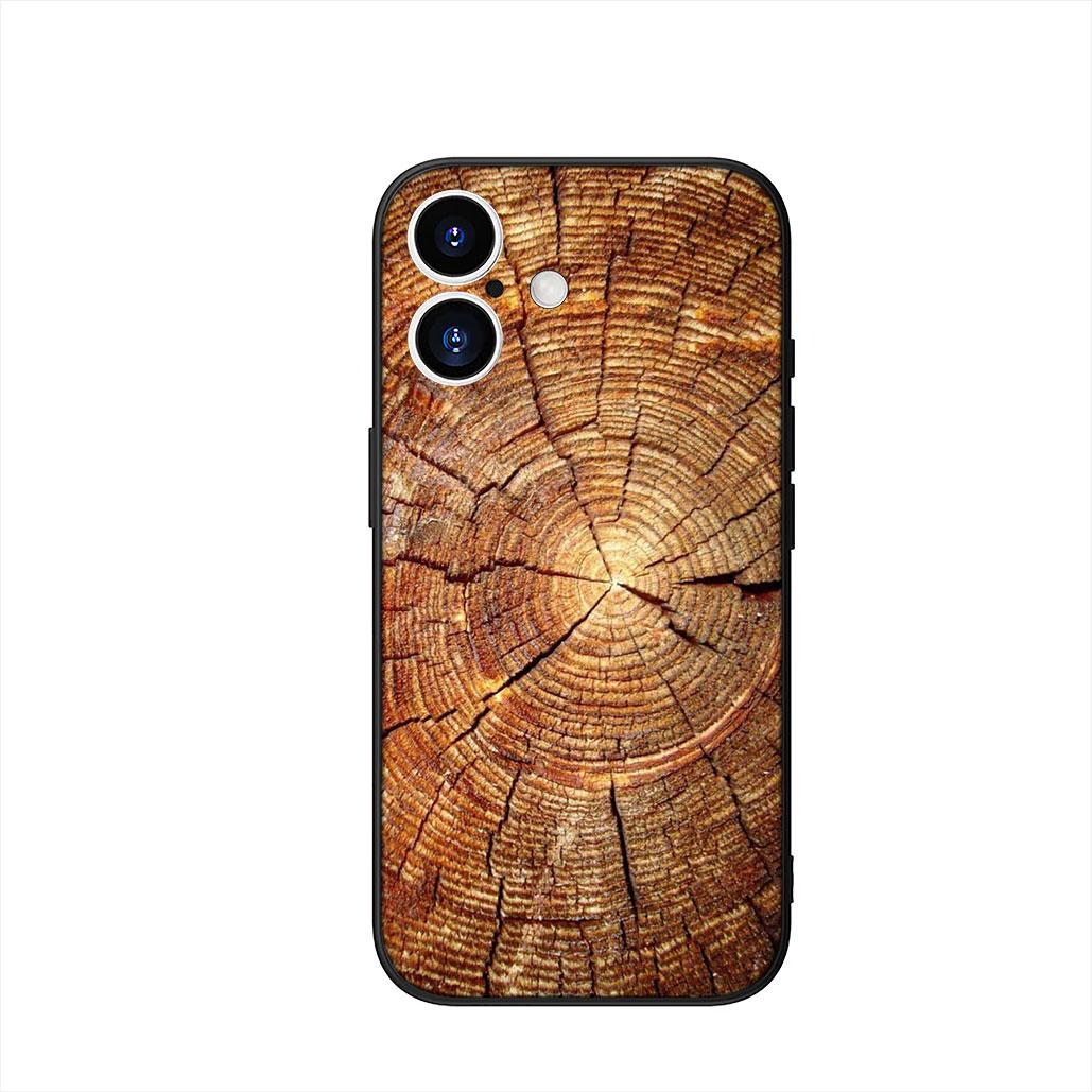 

Rose Flower Marble Wood Phone Cover Case for Apple iPhone 16 15 14 Plus 13 12 Mini 17 Pro Max + 16E Air 16+ ProMax Casing iPhone Air