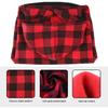 Plaid Dog Hoodie Sweatshirt Sweater for Large Dogs Cat Puppy Clothes Coat Warm and Soft(L)