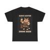 Save Water Drink Beer Cat T Shirt Funny Jokes Heavy Cotton