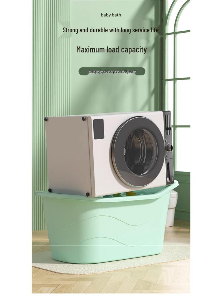 Large Infant & Child Soaking Bathtub - Full Body Bath Tub for Home