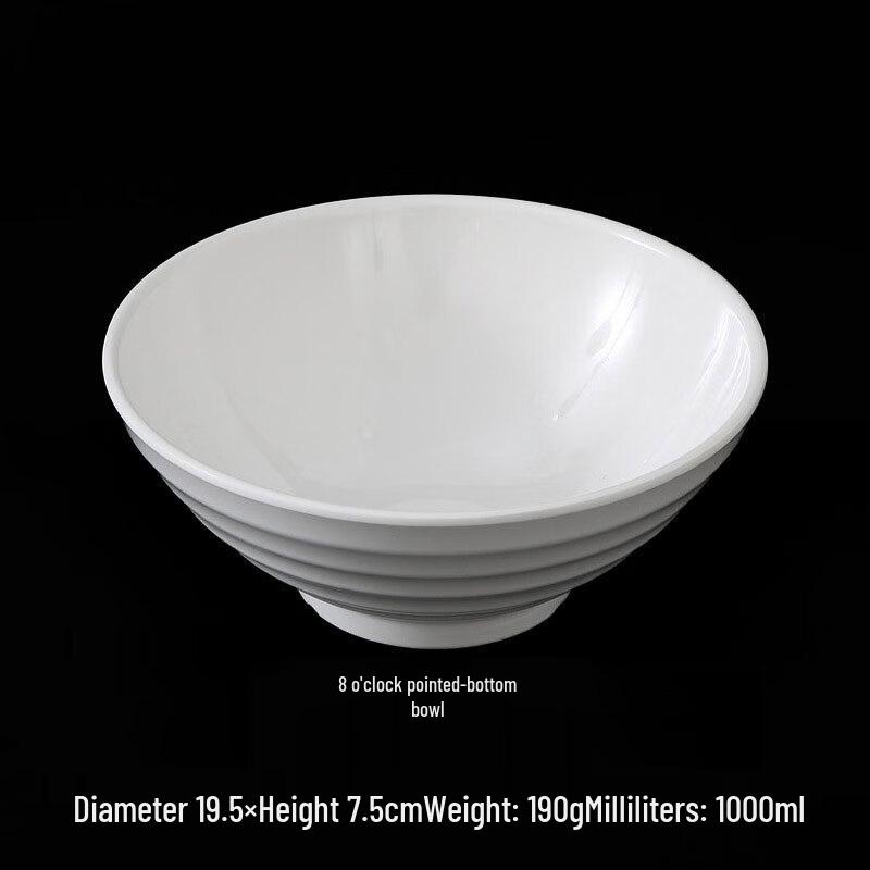 Korean Style 8-inch Melamine Ramen Bowls (2-Pack)