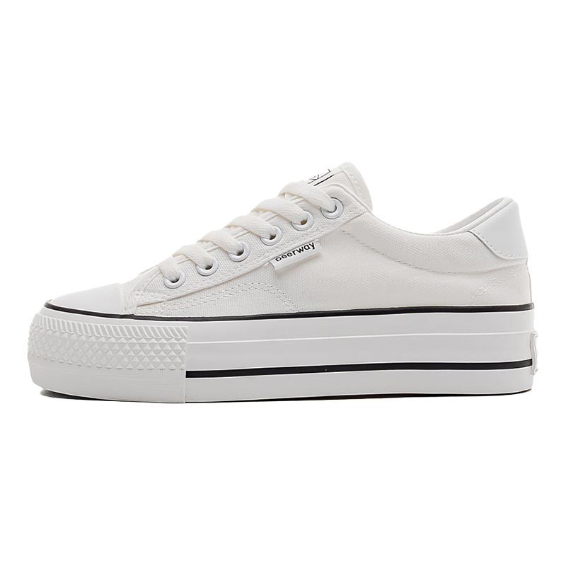 Summer Platform White Canvas Shoes New Casual Board Shoes Cloth Shoes