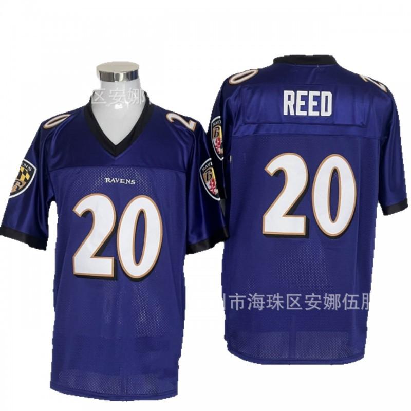 2026 Baltimore Ravens Rugby Jersey Retro Embroidered 20 52 Number Team Sports Uniform Men Women