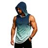 Chaleco con Capucha sin Mangas para Hombre para Gimnasio Ajustado al Cuerpo Camiseta sin Mangas para Entrenamiento Ligero Transpirable Secado Rápido Sudadera con Capucha para Fitness para Entrenamiento Running