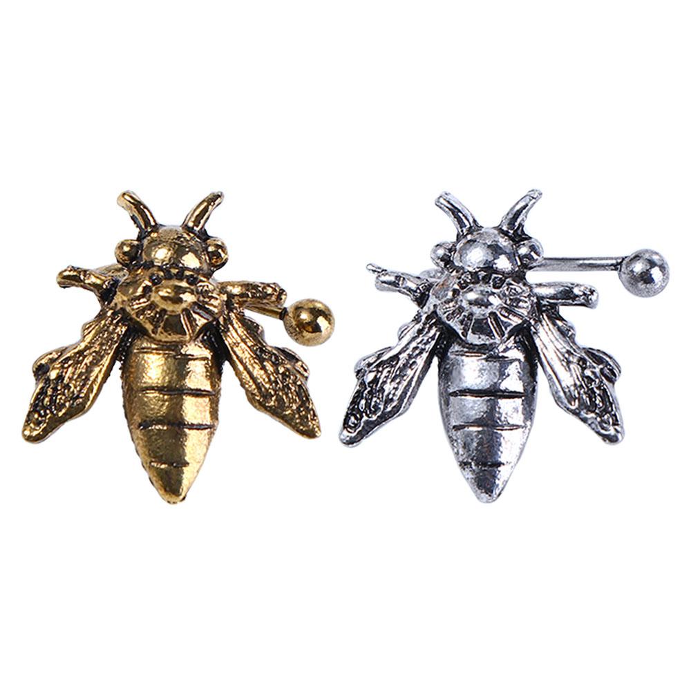 Metal No Piercing Accessories Bee Gold Silver Color Jewelry Stud Earrings Ear Cuffs Clip Earrings