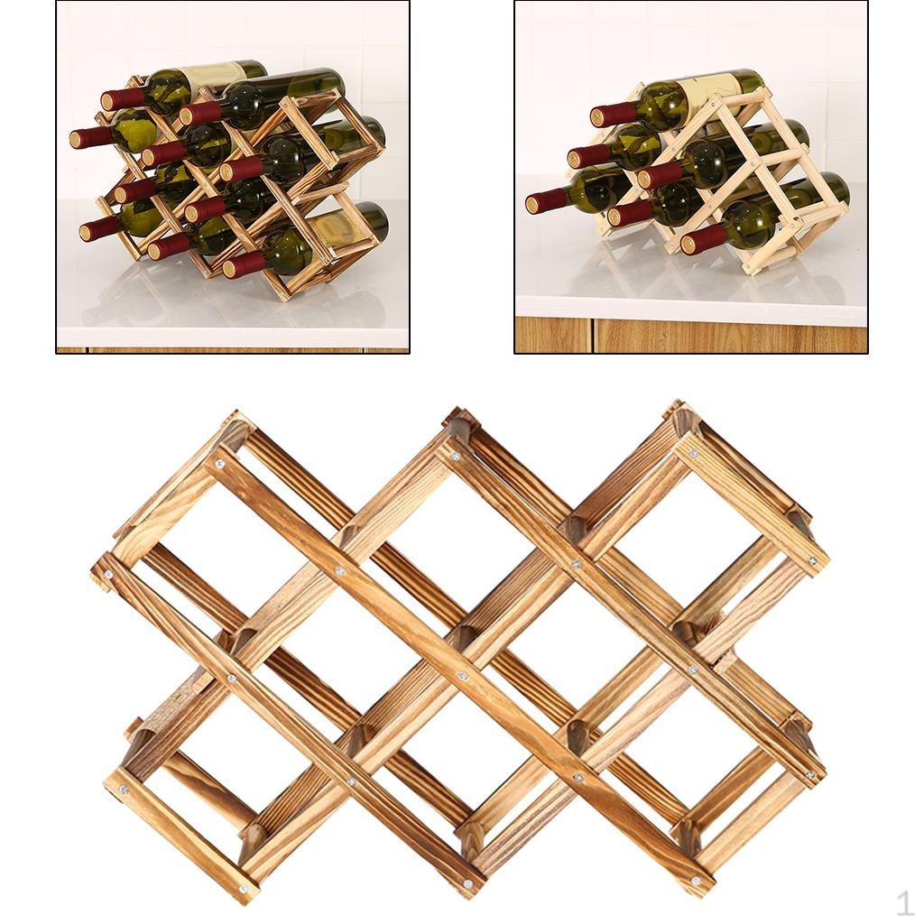 Rack for Bottles Standing Stand - Modern Minimalistic Design Holder Storage Lovers