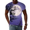 Grafická trička Summer Night Scene Muži Módní trend Kreativní vzor Tričko Hip Hop harajuku Pohledná trička s 3D tiskem Topy