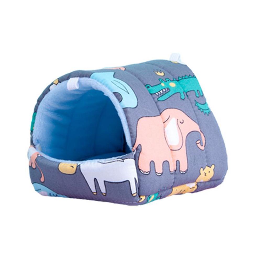 Small Hamster House Guinea Pig Nest Warm Mat Nest Small Animal Sleeping Bed Soft Plush Hamster House Cave Pets Supplies