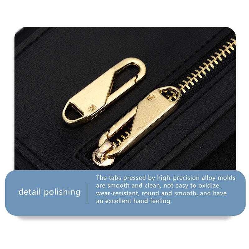 5 Pack Universal Zipper Puller Removable Metal Zipper Slider Repair Kit