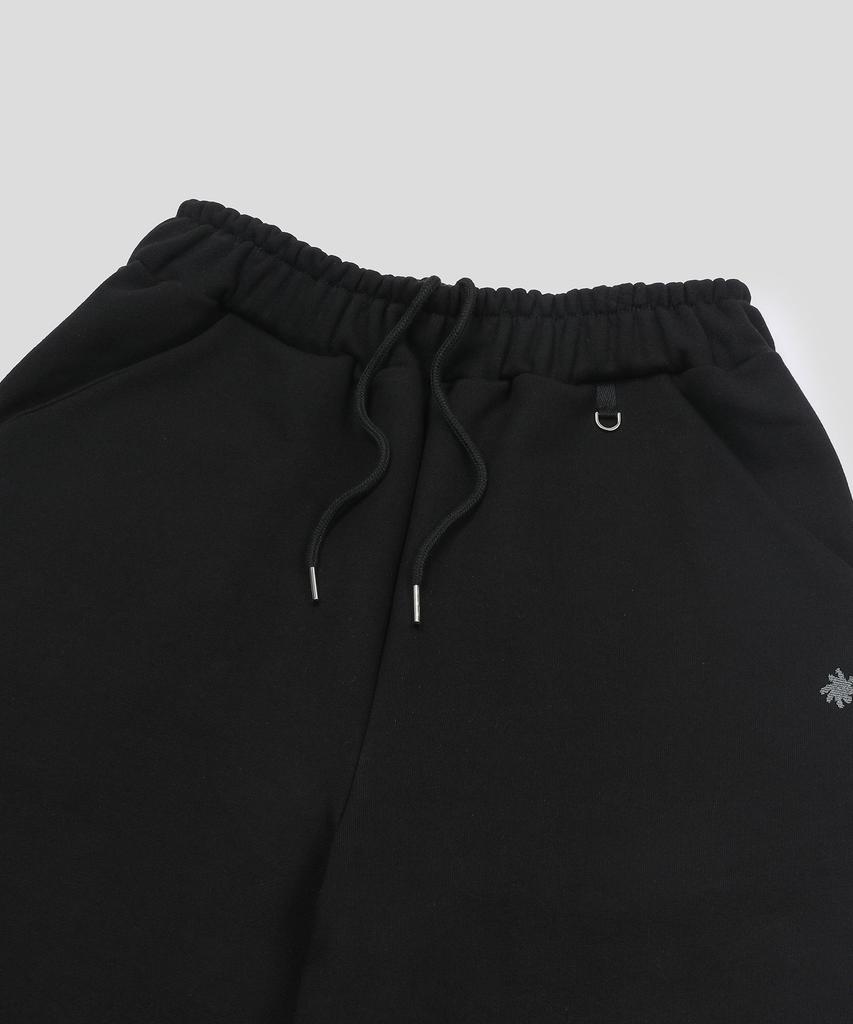 SLOW RECORD HOUSE 04 Bermuda Sweatpants_Black