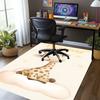 Custom Name Giraffe Printed Carpet,Rug for Office Chair Living Room Bedroom Kitchen Room Decor Gifts.