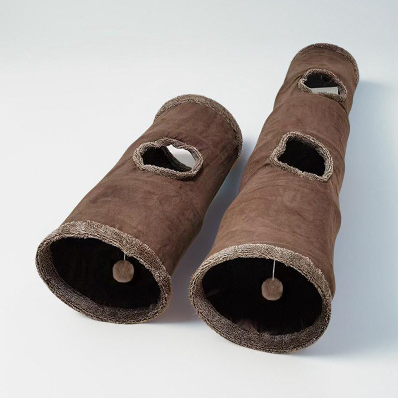 Heiß verkaufender faltbarer Wildleder-Katzentunnel & Teaser-Spielzeug