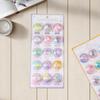 New DIY 3D Capsule Crystal Stickers - Kawaii Embossed Relief Decals, Scrapbooking Journal Cute Stationery for Children’s Toy