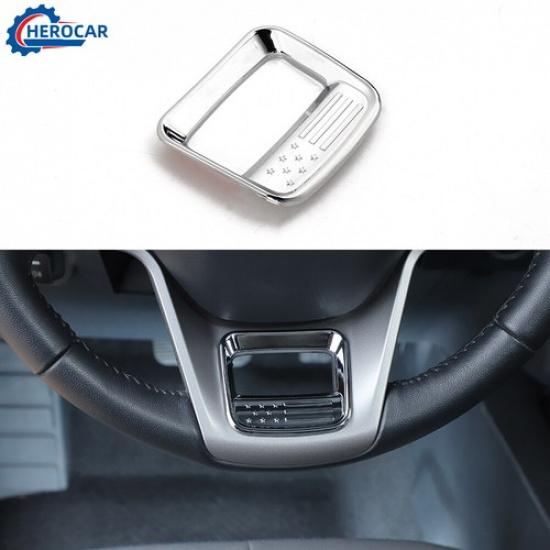 Inner Steering Wheel Trim  Panel Cover Decoration  For Ford Bronco +Chrome