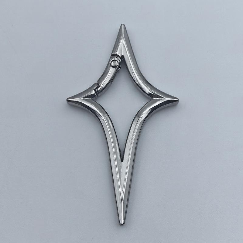 

Y2K Звезда Геометрический Основной Иконка Карабин Брелок Кольцо для Ключей Автомобиля Готический Декор для Рюкзака A2