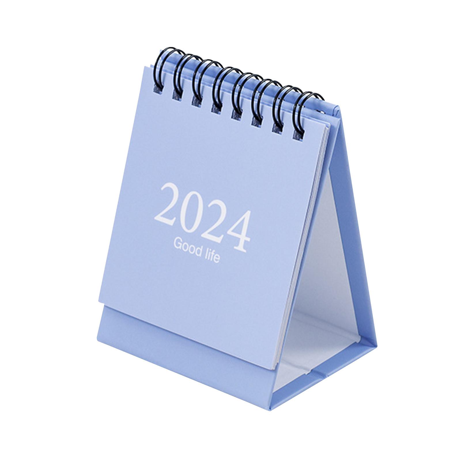 

2024 Настільний календар Настільний перекидний місячний календар для школи Домашній офіс Планувальник розкладу One Size