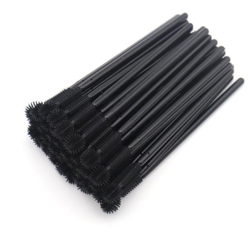 

Disposable Silicone Eyelash & Brow Brushes, 50 Pack - Spiral Mascara Wands