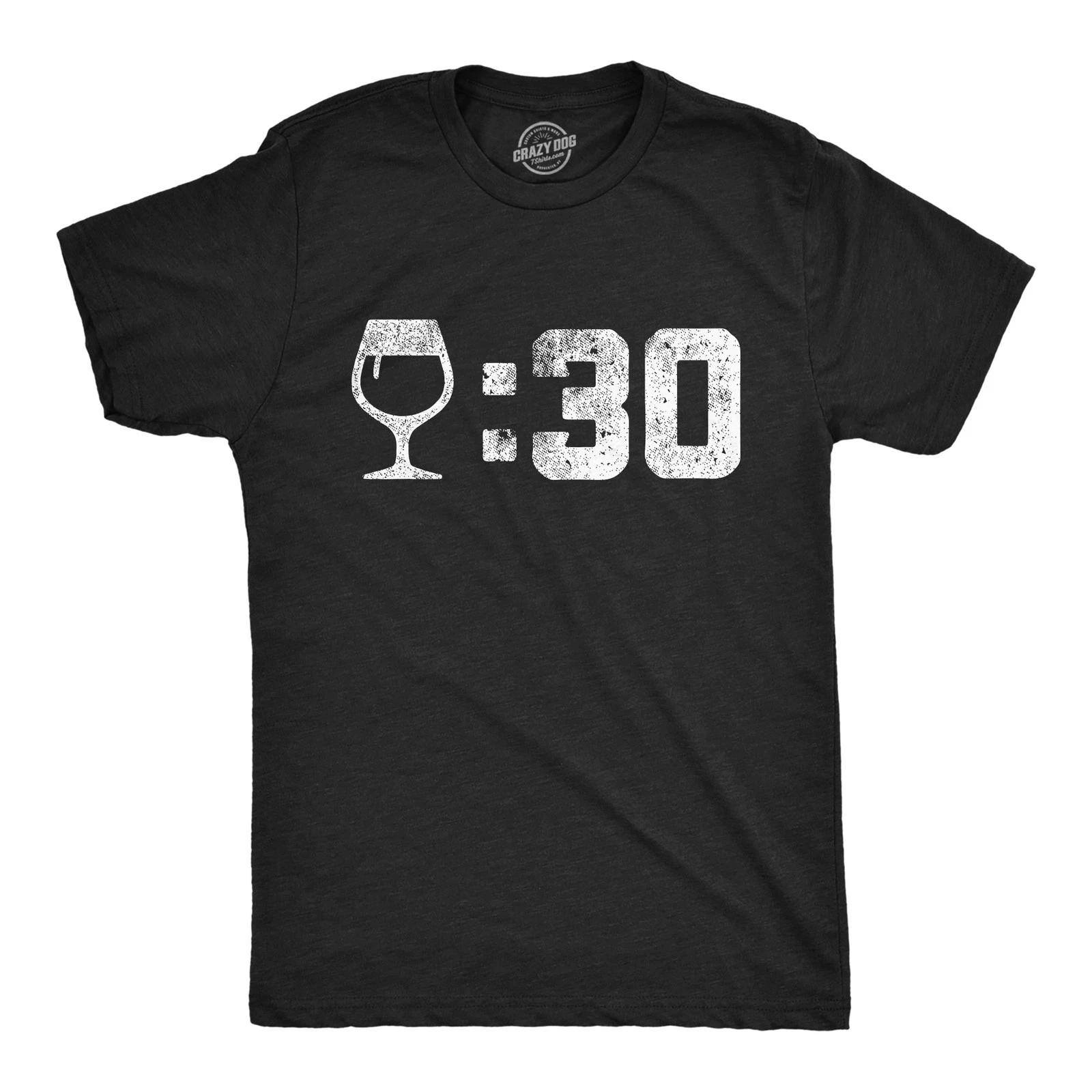 Mens Wine 30 Funny T Shirt Drinking Graphic Tee Sarcastic Shirt for Men M