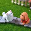 12Pcs Resin Craft Dog Ornaments Desktop Decoration Dog Figurine Animal Statue  Miniature Landscapes