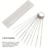 1 Box Portable Shower Head Hole Cleaning Brush, Mini Nozzle Unclogging Tool, Reusable Deep Cleaning Needle Brush for Bathroom Kitchen Faucet