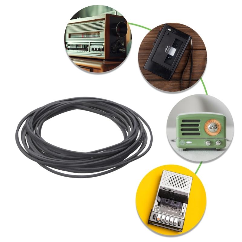 20 STÜCKE Quadratische Kassettenrekorder Riemen Sortierte Riemen Gemischt 105-135mm 1.2mm für Recorder DVDs Laufwerk Plattenspieler