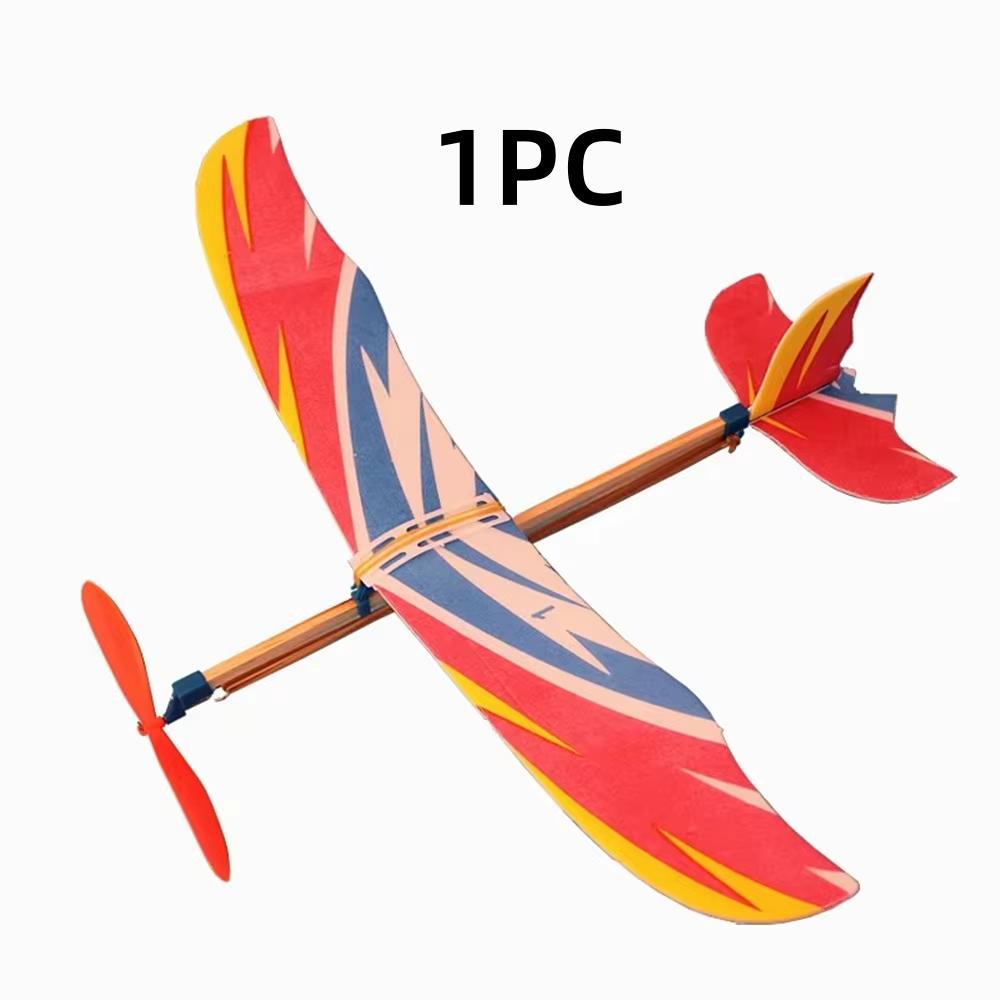 

Rubber Band Powered Airplane Glider - Foam Toy Planes for Kids Outdoor Flying Toys, Birthday Party Favors, STEM Educational Gift