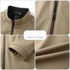 Men's Stable Executive Jacket Stand Collar Spring and Autumn New Casual Large Size Middle-aged Dad Business Jacket
