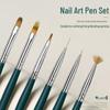 Nail Art Brush Set: Liner, Gradient & Sweep Brushes for Gel Polish