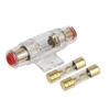 ACROPIX 4 6 8 Gauge AWG Car Audio In-Line Fuse Holder with 70A AGU Fuse, Gold Tone 3 Pcs