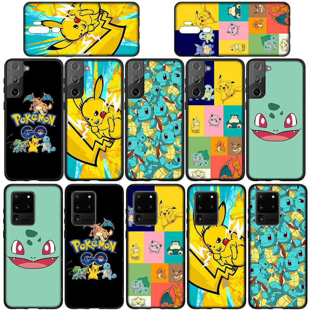 Phone Case for iPhone 17 16 15 Plus Xiaomi Poco F8 F7 X7 X6 M8 C85 C75 Redmi Note 14 12 11 13 Pro Max A4 14C 13C 15C Pokemon GO Pikachu Squirtle Cover