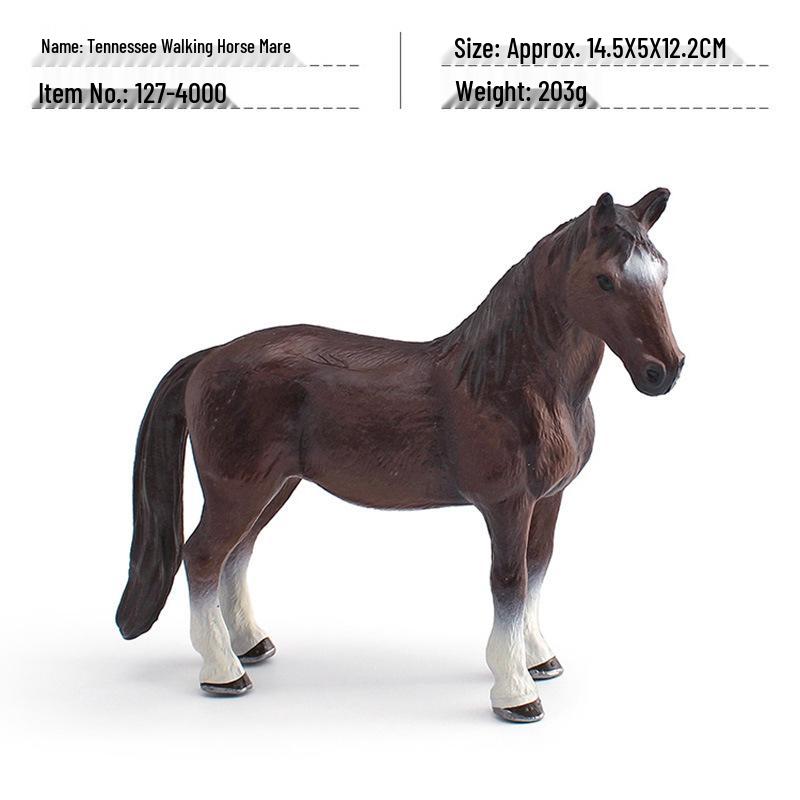 Cross-Border Children s Wild Animal Horse Models: Dutch Draft Stallion & Tennessee Walking Horse Mare Ornaments