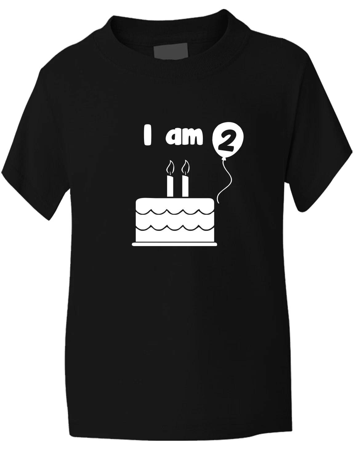 

Birthday Kids Ages I Am 2 Two T Shirt Gift Present Sizes 1-13 Years 4XL
