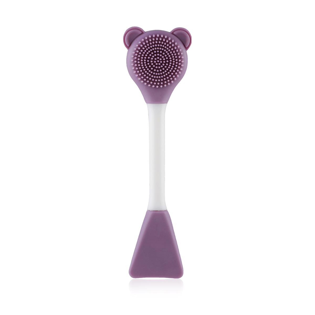

Bear Silicone Double Head Face Mask Brush Facial Exfoliate Blackhead Removal Cleanser Brush Mud Film Facial Brush Skin Care Tool