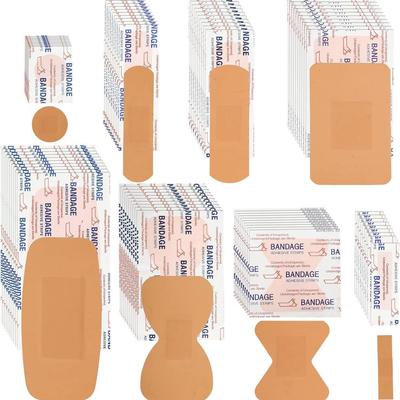 100 Pcs First Aid Waterproof Wound Plaster Medical Anti-Bacteria Band Aid for Home Travel First Aid Kit Emergency Kits