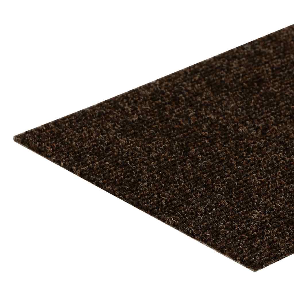 Self Adhesive Stair Treads 15 Pcs 60 X 25 Cm Brown Rectangular