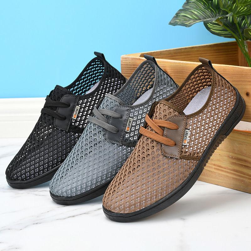 Men Shoes Summer Soft Loafers Lazy Shoes Lightweight Comfortable Mesh Casual Shoes Men Sneakers Tenis