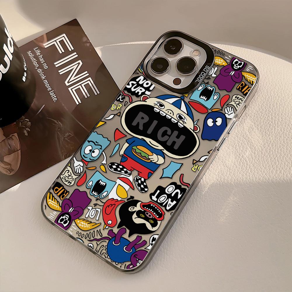 Painted Phone Case for iPhone 11 14 15 16 iPhone 17 11 12 13 for 17 14 15 16 Pro14 15 16 Pro Max for Samsung S25 Ultra S24 S25 A36 A56 A16 Hard Cover