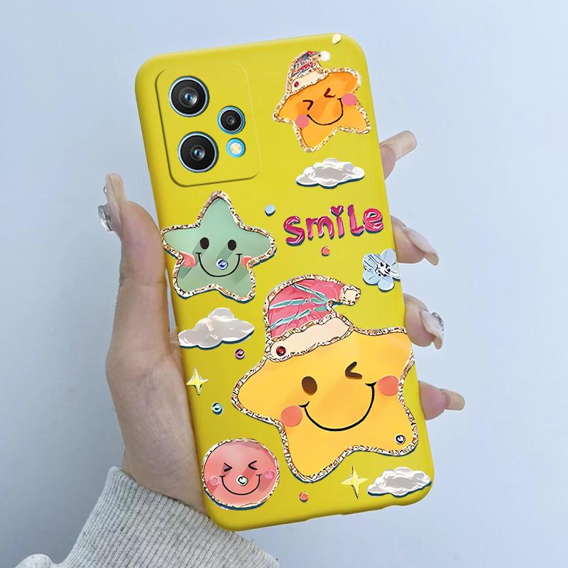 For Realme 9 Pro Plus Phone Case RMX3392 RMX3393 Flower Girl Design Soft Silicone TPU Back Housing For Realme9 4G RMX3521 Covers