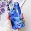 For Itel A48 6.1" Case Fashion Painting Soft Silicone TPU Black Cover For ITEL A48 itel a48 Popular Design Flowers Phone Cases