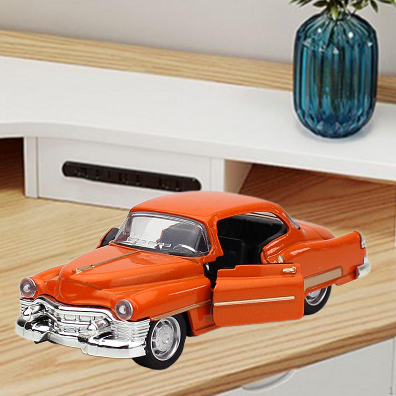 

1/32 Модель автомобиля из сплава Классическая миниатюрная игрушка для микропейзажей оранжевый