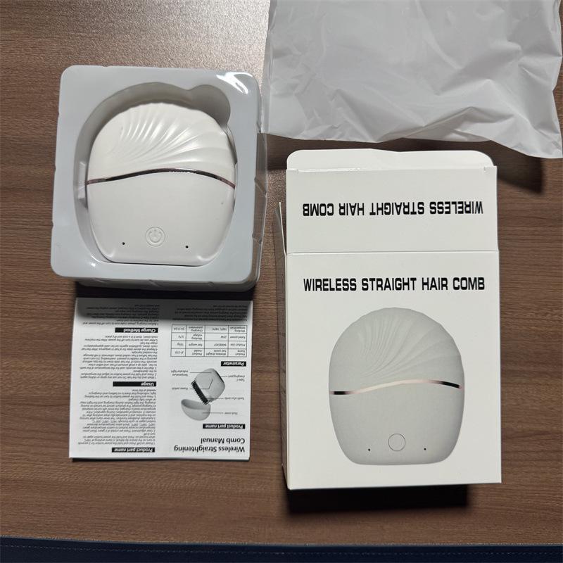 Компактная беспроводная мини-расческа-выпрямитель для путешествий – Гладкие, портативная, перезаряжаемая, для ленивых.