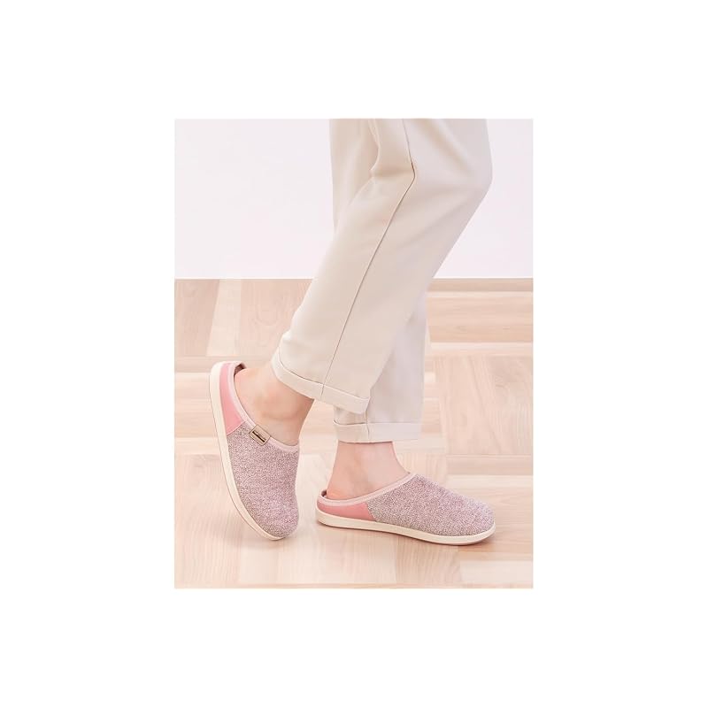 [Pansy] 9328 Indoor slippers, room shoes for women, terry cloth material, elastic, size S, beige