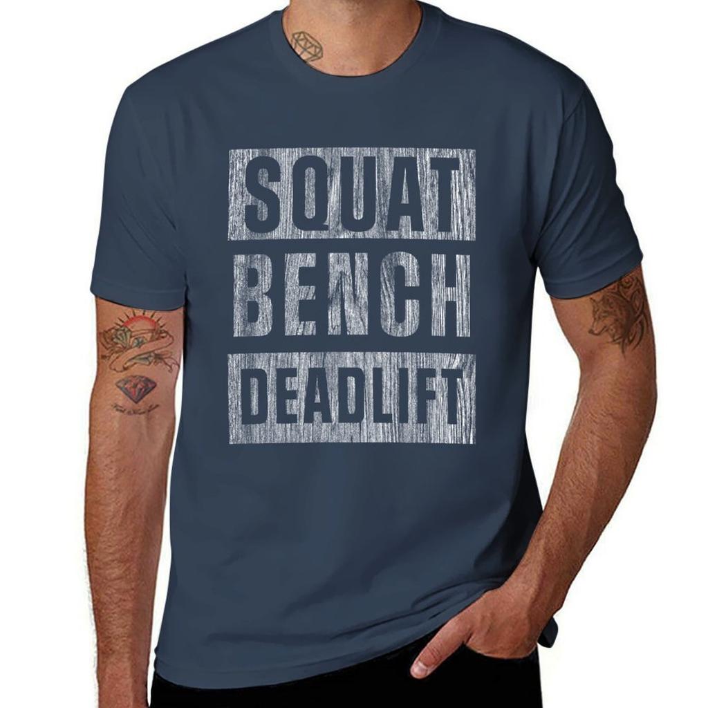 Squat Bench Deadlift Tshirt Casual Lightweight Short Sleeve Top