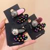 Korean Style Polka Dot Hair Clip: High-End Color Glaze Duckbill Hairpin for Women - Sweet Bangs & Side Hair Accessory